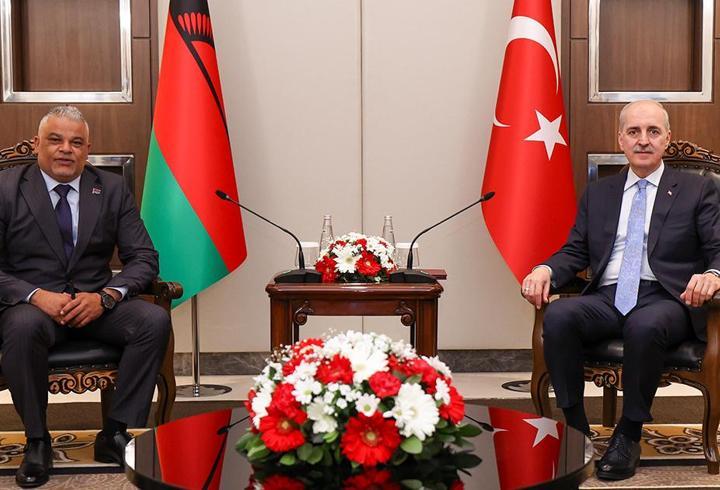 TBMM Başkanı Kurtulmuş, Malavi Ulusal Meclisi Başkanı Suleman ile görüştü