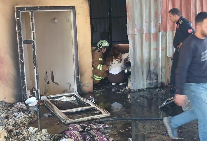 Gaziantep'te çatı katında yangın