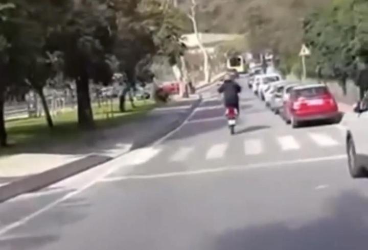 Beykoz’da trafikte tehlikeli hareketler yaptığı belirlenen motosikletliye 47 bin lira para cezası