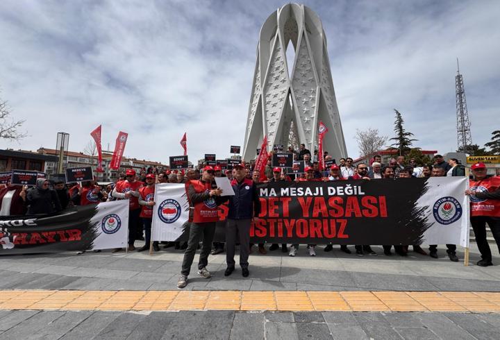 Niğde'de, eğitimde şiddete tepki