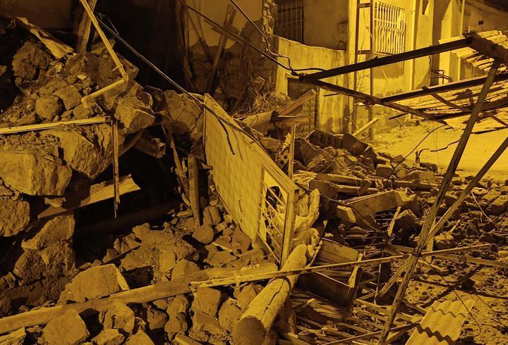 Kayseri’de müstakil ev çöktü; hasar oluştu