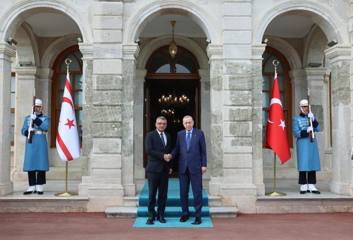 Cumhurbaşkanı Erdoğan, KKTC Cumhurbaşkanı Tufan Erhürman ile bir araya geldi