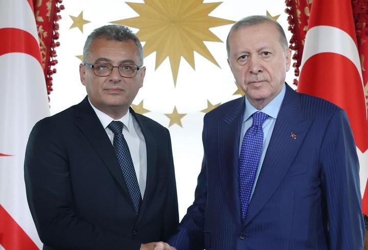 Cumhurbaşkanı Erdoğan, Erhürman ile bir araya geldi