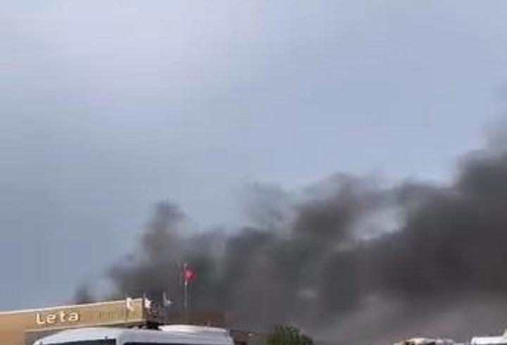 Mobilya fabrikasında çıkan yangın söndürüldü