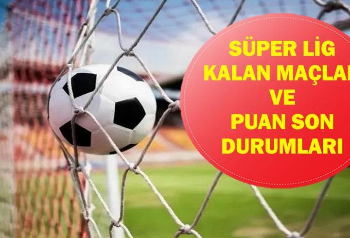 SÜPER LİG KALAN MAÇLAR: Süper Lig Şampiyonluk Yarışı Galatasaray, Fenerbahçe Trabzonspor, Beşiktaş Puan Durumları ve Kalan Maçlar Listesi...