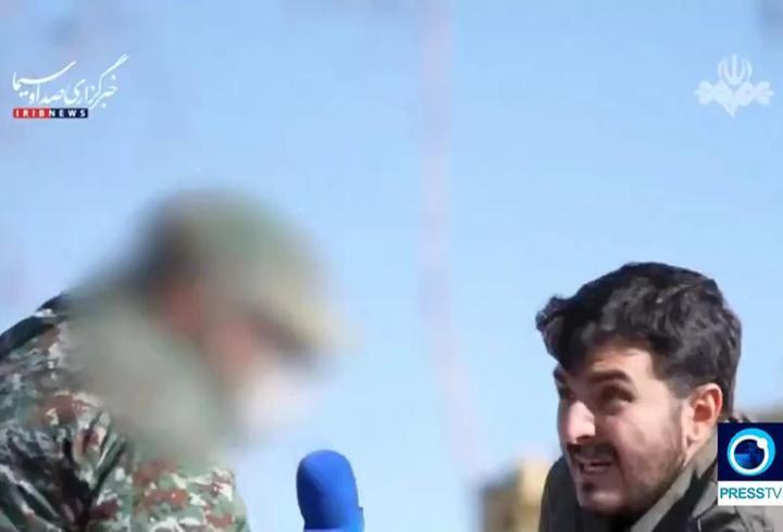 Devrim Muhafızları Komutanı konuşurken füze düştü! İşte o anlar...