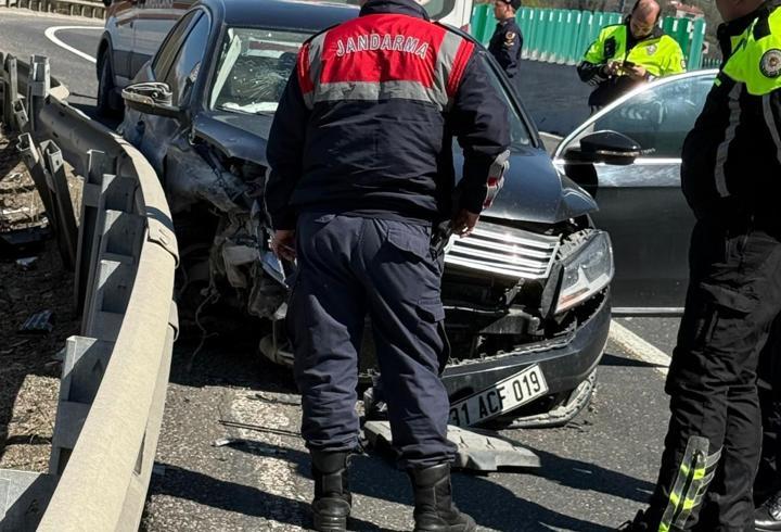 Polisin ‘dur’ ihtarına uymadı, kaza yapınca yakalandı
