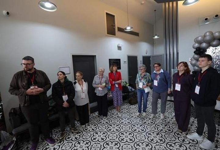 Litvanya’dan gelen katılımcılardan Aktif Yaş Al Merkezi’ne ziyaret