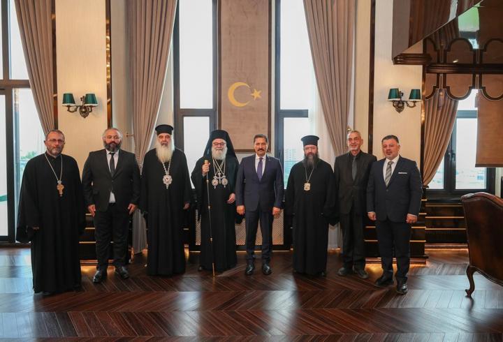 Hatay Valisi Masatlı Ortodoks Patriği X. Yuhanna Yazıcı’yı kabul etti