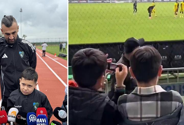 O görüntü gündem olmuştu! Serdar Dursun'dan minik taraftara hediye...