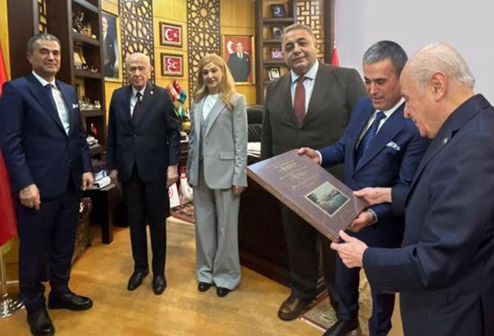 MHP Lideri Devlet Bahçeli Demirören Medya Heyeti'ni kabul etti! Bahçeli'den Türk dizilerine övgü