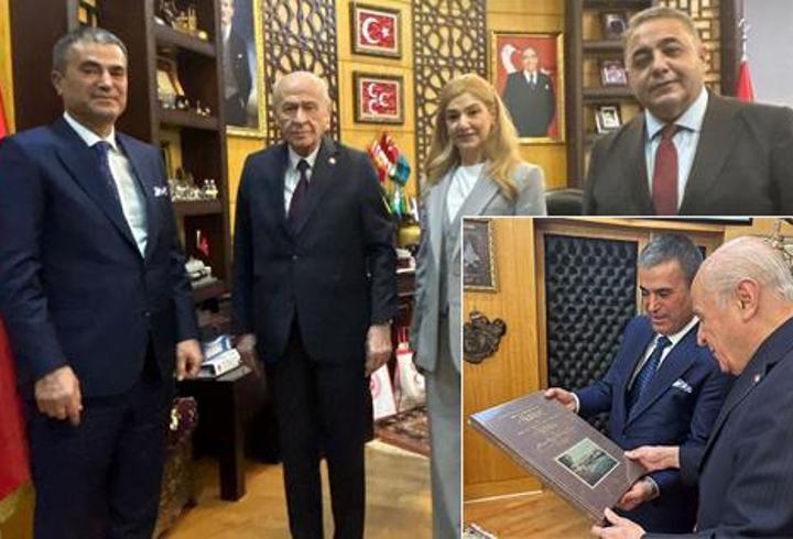 MHP Lideri Devlet Bahçeli Demirören Medya Heyeti'ni kabul etti! Bahçeli'den Türk dizilerine övgü