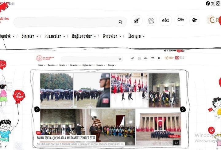 MEB'in internet sitesi, çocuklar için yenilendi