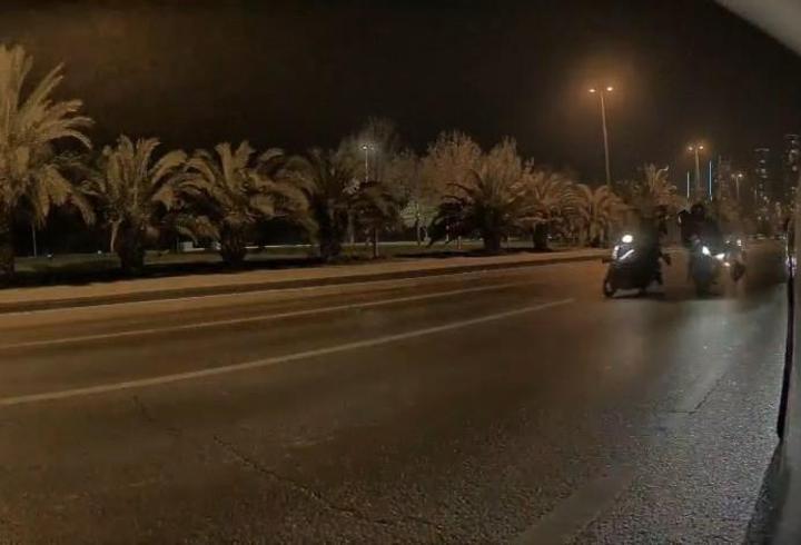 Kartal'da 2 motosikletin çarpıştığı kaza kamerada