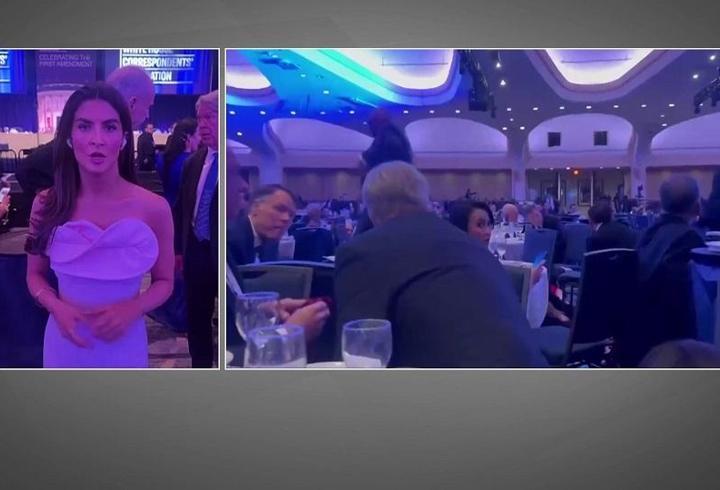 CNN Muhabiri o salondan aktardı! İşte Trump'a yapılan silahlı saldırının ardından yaşananlar