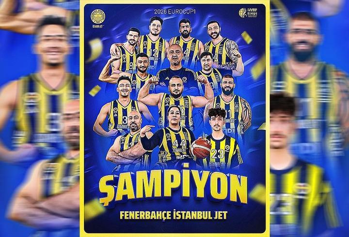 Galatasaray'ı yenen Fenerbahçe, EuroCup 1 Finallerinde şampiyon oldu