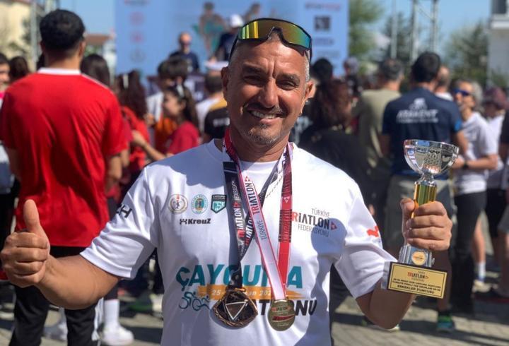 Burdurlu sporcu kürsüye çıktı