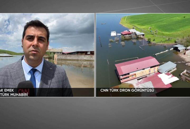 CNN TÜRK sahada: Ambar Barajı kapakları açıldı… Boşaltılan 10 ev su altında kaldı!