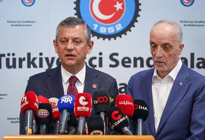 Özgür Özel, TÜRK-İŞ Genel Başkanı Atalay'ı ziyaret etti