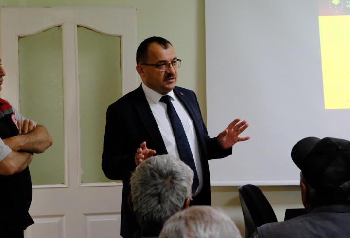 Şarkışla'da çiftçilere kırsal kalkınma ve sulama destekleri anlatıldı