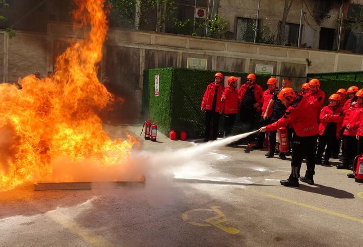 Bursa Adliyesi'nde yangın tatbikatı
