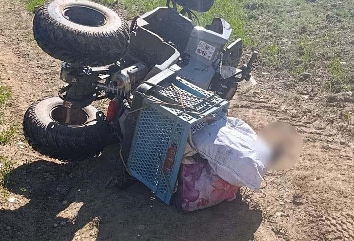 Devrilen ATV’nin altında kalan kadın hayatını kaybetti