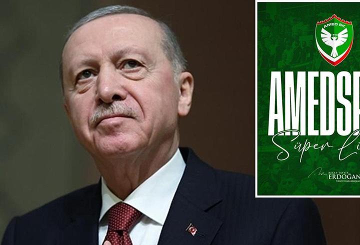Cumhurbaşkanı Erdoğan’dan Amedspor’a tebrik