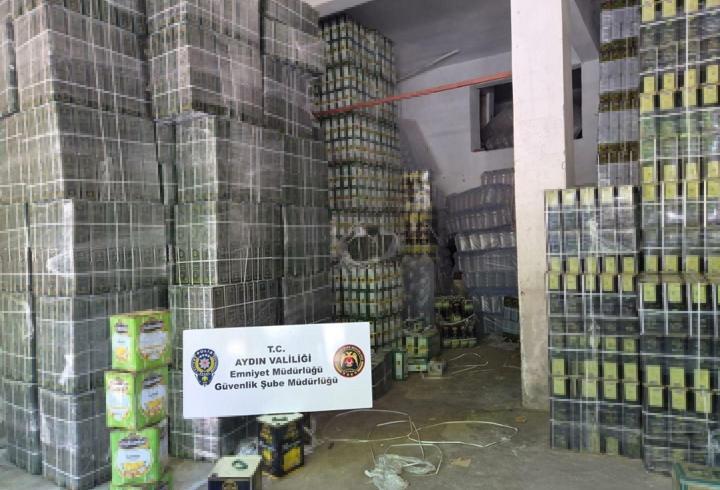 Aydın'da tağşiş ürün ele geçirilen deponun sahibine 1,8 milyon lira ceza