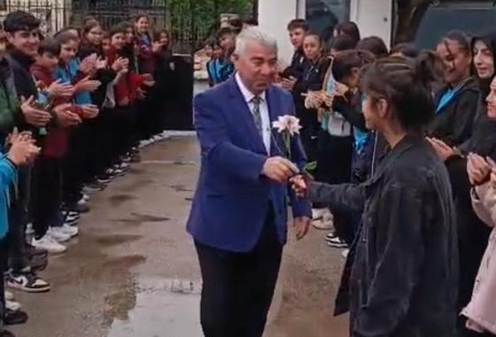 Okul müdürüne veda