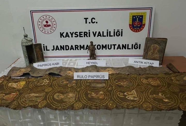 Kayseri'de tarihi eser operasyonu: 1 gözaltı