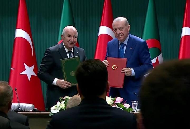 SON DAKİKA HABERİ: Cezayir Cumhurbaşkanı Ankara'da! İki ülke arasında 8 işbirliği anlaşması imzalandı