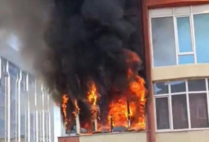Aksaray'da yangın paniği
