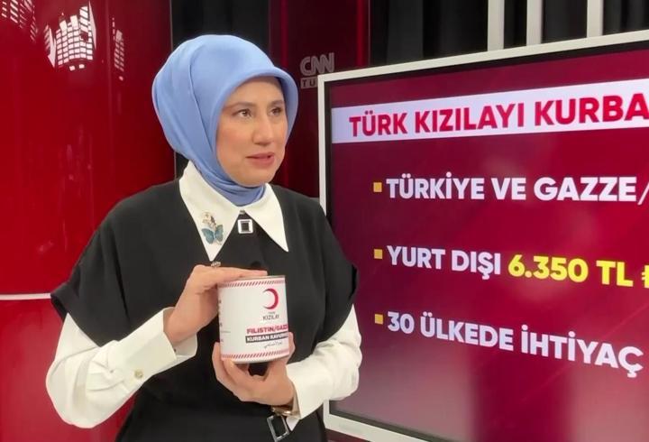 Kızılay Genel Başkanı Prof. Dr. Fatma Meriç Yılmaz CNN TÜRK'te: Türk Kızılayı'ndan Gazze'ye yardım eli