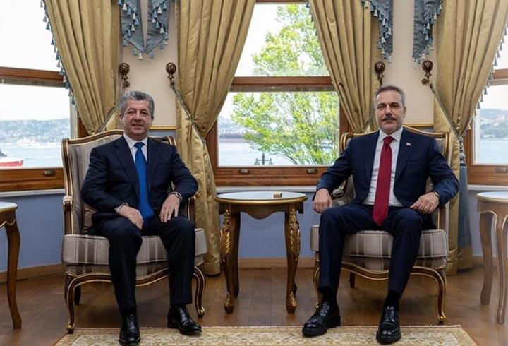 Dışişleri Bakanı Fidan, IKBY Başbakanı Barzani ile Görüştü