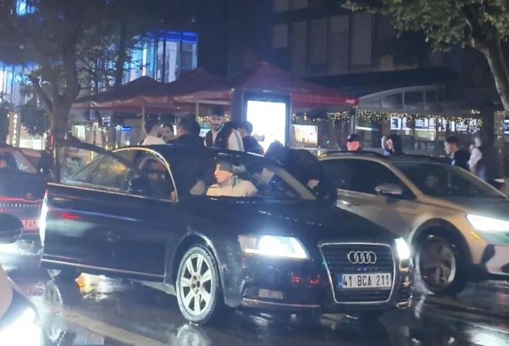 Bağdat Caddesi'nde Galatasaray taraftarlarına tepki
