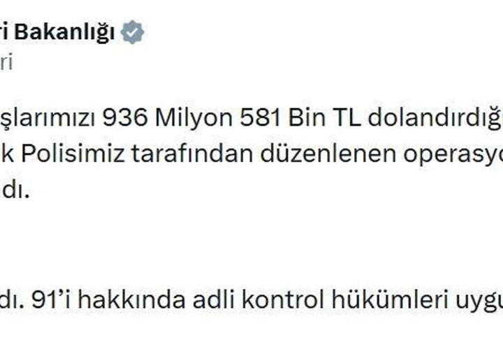 24 ilde dolandırıcılık operasyonları: 133 tutuklama
