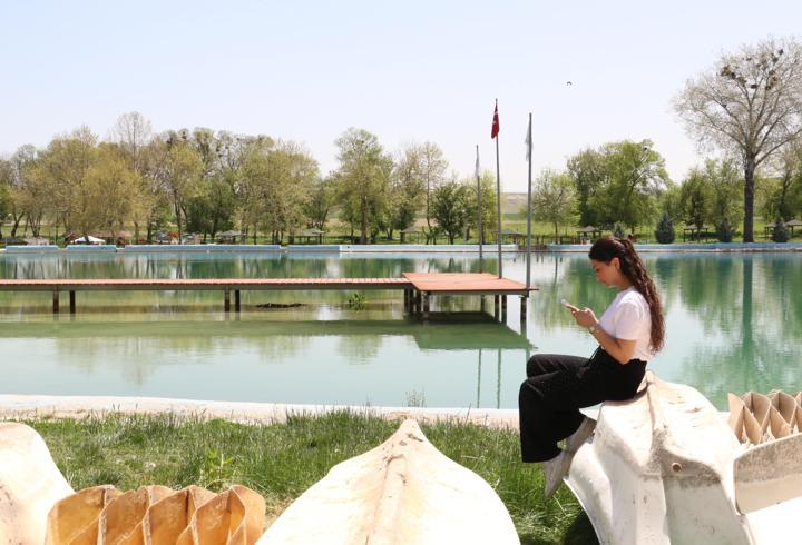 Kuruyan Sakaryabaşı Göleti, yapılan çalışmayla yeniden canlandı
