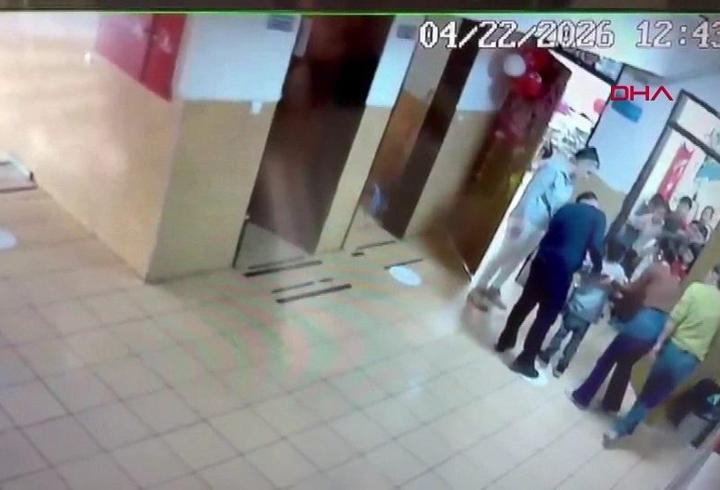 Okulda korku dolu anlar: 1 dakikada 2 kez ölümden döndü!