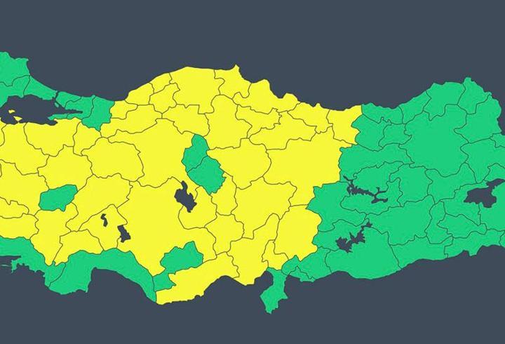 Son dakika... İçişleri Bakanlığı'ndan il il 'sağanak' uyarısı