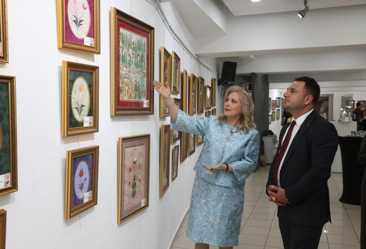 Nilüferde ‘Ebru ve Kaat-ı Sergisi’ izlenime açıldı