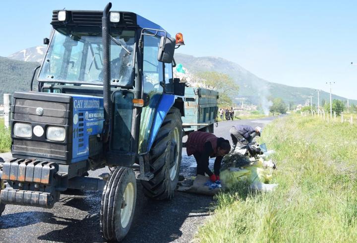 Çay ilçesinde çevre temizliği