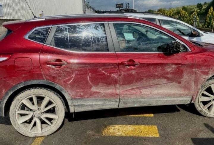 Cip, üst geçit inşaatında çalışan işçilere çarptı: 2 yaralı