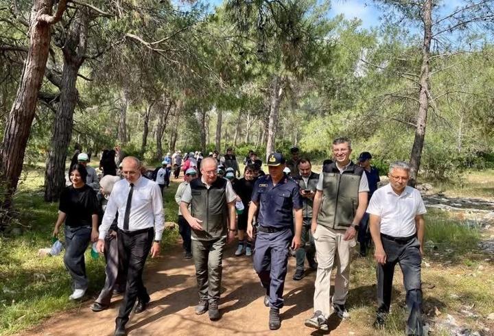 Erdemli'de orman yangınlarına karşı farkındalık yarattılar