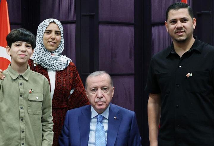 Cumhurbaşkanı Erdoğan Gazzeli Ramazan ile görüştü