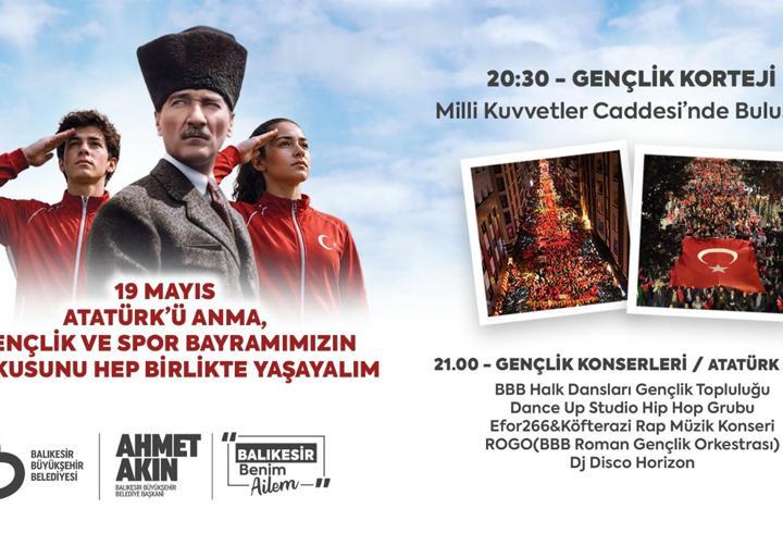 Balıkesir'de gençler 'Gençlik Korteji'nde buluşacak