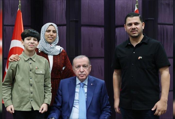 CNN TÜRK'te yaptığı çağrı duyuldu: Cumhurbaşkanı Erdoğan, Gazzeli Ramazan'ı ağırladı
