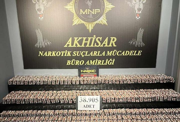 Manisa'da 42 bin 300 sentetik hap ele geçirildi; 2 tutuklama
