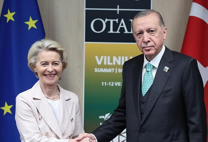 SON DAKİKA | Cumhurbaşkanı Erdoğan, Ursula von der Leyen ile görüştü