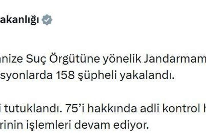 11 ilde 15 ayrı organize suç örgütüne operasyon; 71 tutuklama