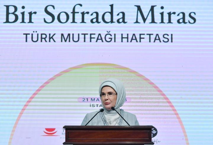 Emine Erdoğan: Türk mutfağı, Anadolu'nun ruhunu dünyanın dört bir yanına taşıyan en latif kültür elçimiz